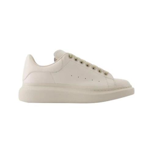 Pre-owned Leather sneakers Alexander McQueen Pre-owned , White , Heren