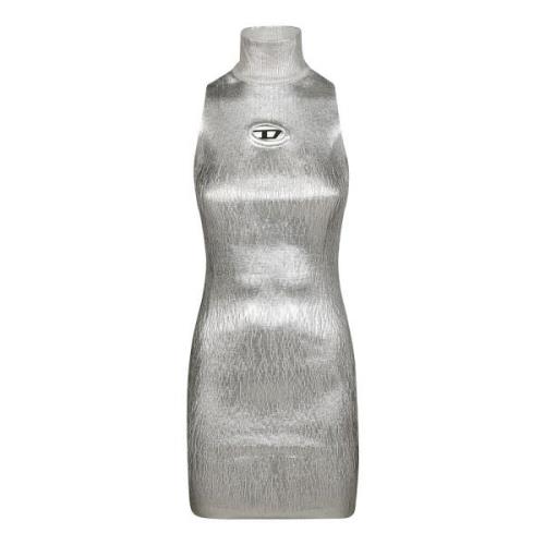 Stijlvol Logo Jurk Diesel , Gray , Dames