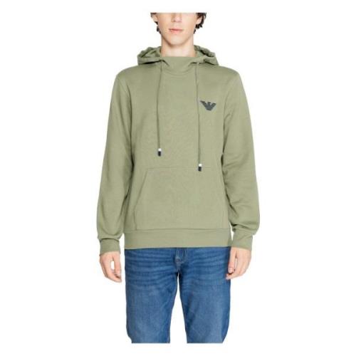 Groene Hoodie Herfst/Winter Stijl Emporio Armani , Green , Heren