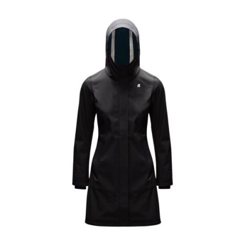 Stijlvolle Stephy Bonded Parka K-Way , Black , Dames