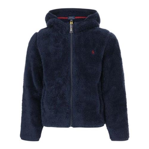 Navy Fleecejas met Logo Polo Ralph Lauren , Blue , Heren