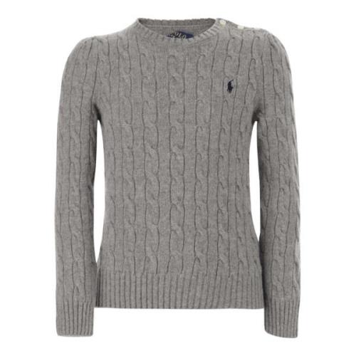 Wol Kasjmier Pullover Grijs Polo Ralph Lauren , Gray , Dames