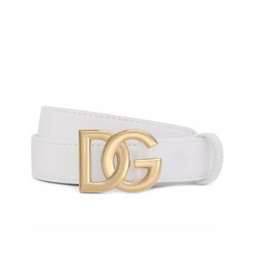 Stijlvolle Riem met Uniek Ontwerp Dolce & Gabbana , White , Dames