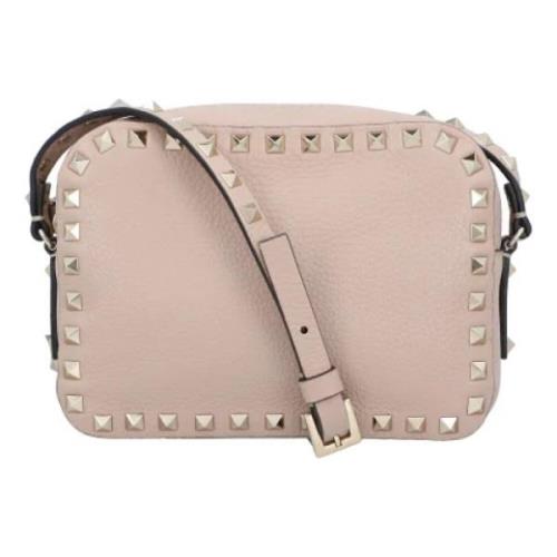 Leather handbags Valentino , Beige , Dames