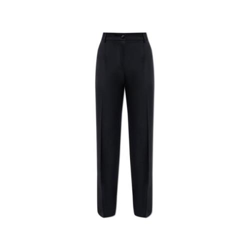 Wollen broek Dolce & Gabbana , Black , Dames