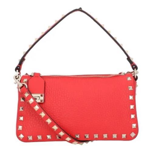 Leather handbags Valentino , Red , Dames