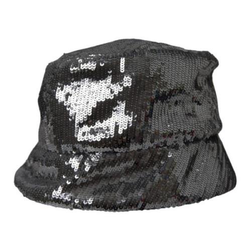 Zilveren Pailletten Bucket Cap Dolce & Gabbana , Gray , Heren