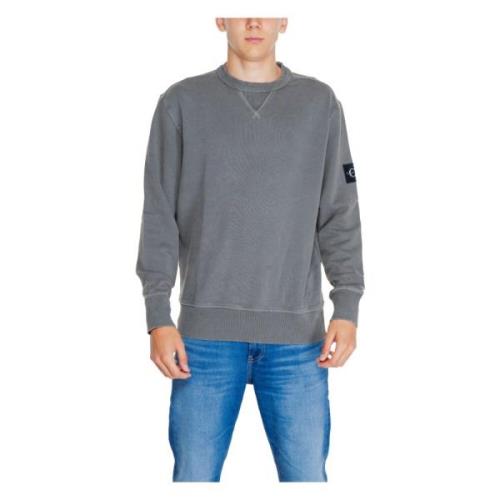 Grijze Katoenen Sweatshirt Ronde Hals Calvin Klein Jeans , Gray , Here...