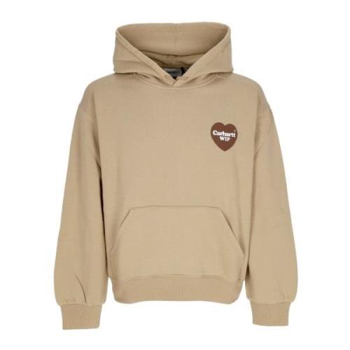 Hart Hoodie Stoffig H Bruin Carhartt Wip , Brown , Heren