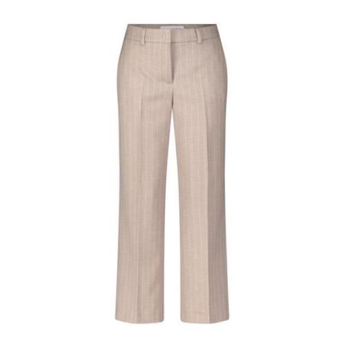 Gestreepte wijde broek Raffaello Rossi , Brown , Dames