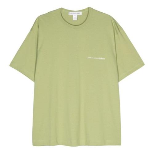 Khaki Gebreid T-shirt voor Mannen Comme des Garçons , Green , Heren