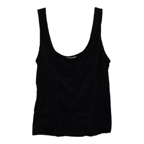 Pre-owned Cotton tops Yves Saint Laurent Vintage , Black , Dames