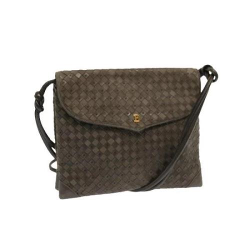 Pre-owned Suede shoulder-bags Bally Pre-owned , Gray , Dames