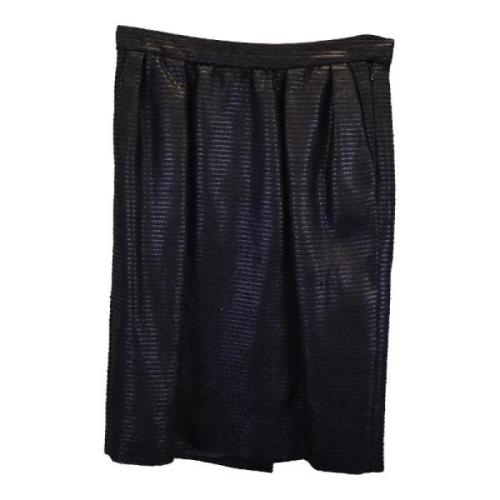 Pre-owned Polyester bottoms Yves Saint Laurent Vintage , Black , Dames