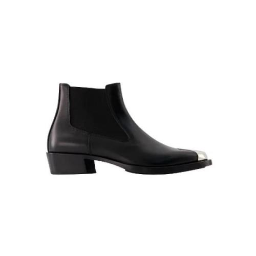 Pre-owned Leather boots Alexander McQueen Pre-owned , Black , Heren