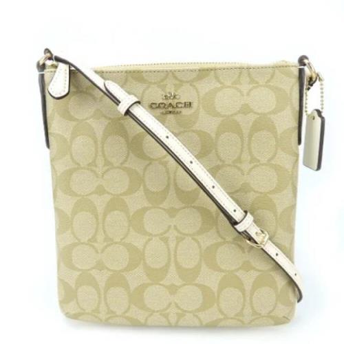 Pre-owned Plastic shoulder-bags Coach Pre-owned , Beige , Dames