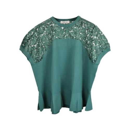 Pre-owned Fabric tops Valentino Vintage , Green , Dames