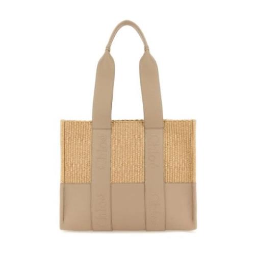 Woody Medium Tote Bag Bruin Chloé , Brown , Dames