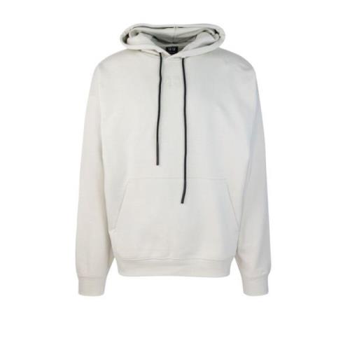 Witte Logo Hoodie Sweater 44 Label Group , White , Heren