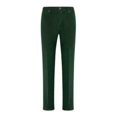 Kasjmier Tailored Denim Jeans Kiton , Green , Heren