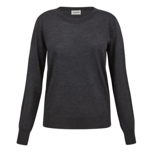 Grijze Crewneck Sweater Ribbed Boorden P.a.r.o.s.h. , Gray , Dames