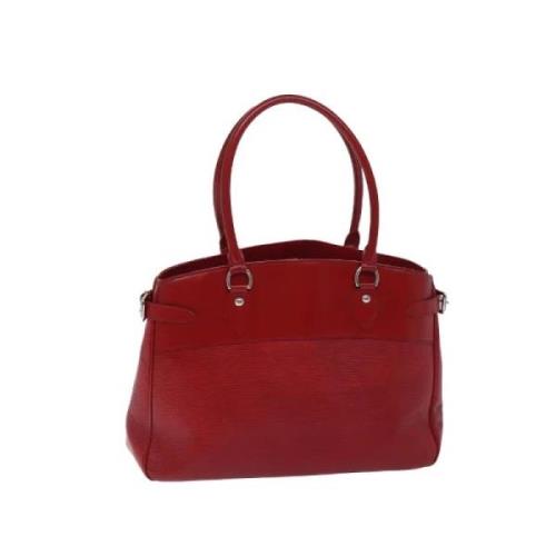 Pre-owned Leather handbags Louis Vuitton Vintage , Red , Dames