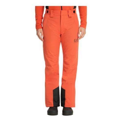 Protectum Ski Broek Logo Multipockets Emporio Armani EA7 , Orange , He...