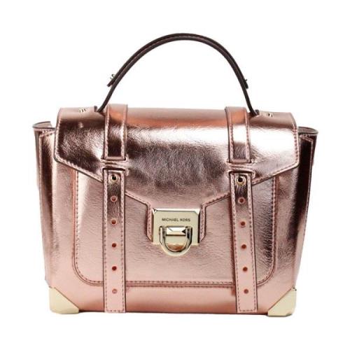 Manhattan Primrose Lederen Top Handvat Tas Michael Kors , Pink , Dames