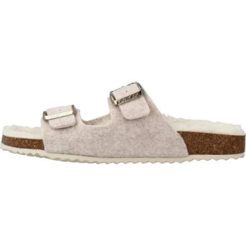 Brionia Sliders Geox , Pink , Dames