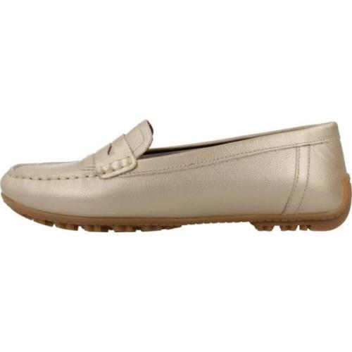 Stijlvolle Loafers voor Stadsleven Geox , Yellow , Dames