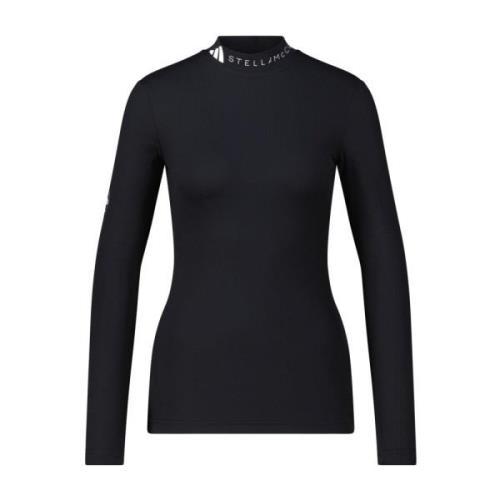 Sportief Langarmshirt Adidas by Stella McCartney , Black , Dames