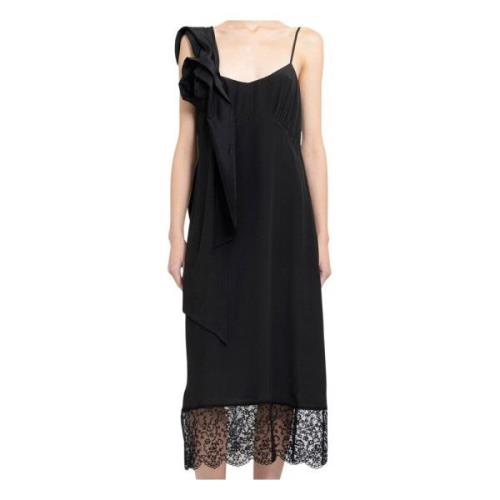 Zwart Rose Slip Jurk Simone Rocha , Black , Dames