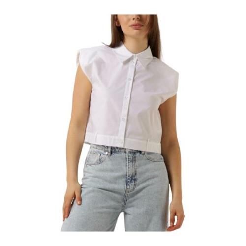 Witte Lionessgz Sl Shirt Blouse Gestuz , White , Dames