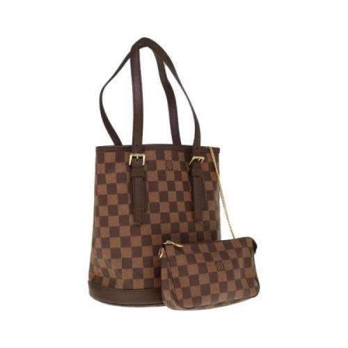 Pre-owned Canvas louis-vuitton-bags Louis Vuitton Vintage , Brown , Da...