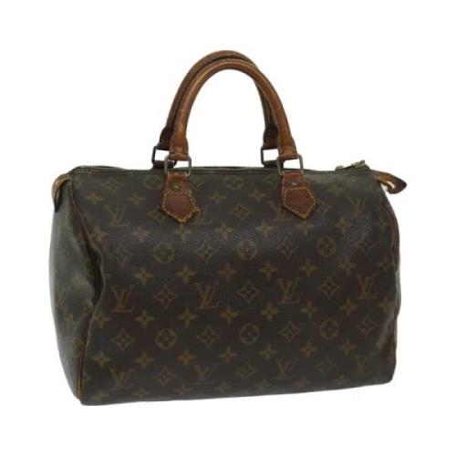 Pre-owned Canvas handbags Louis Vuitton Vintage , Brown , Dames