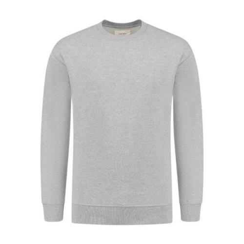 Crewneck Loose Fit Sweater Pure Path , Gray , Heren