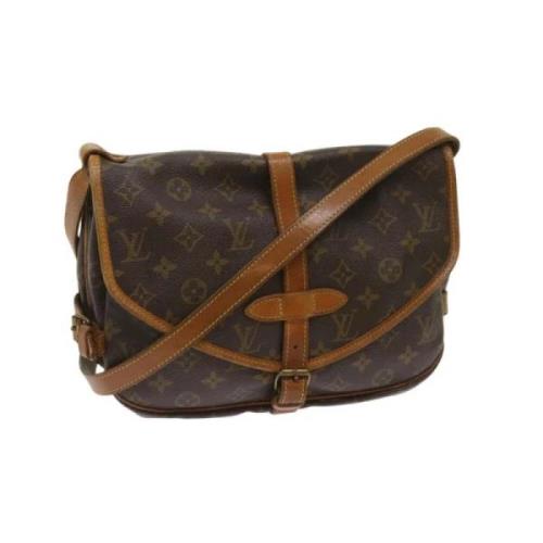 Pre-owned Canvas louis-vuitton-bags Louis Vuitton Vintage , Brown , Da...