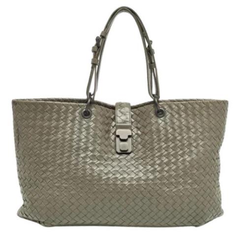 Pre-owned Leather totes Bottega Veneta Vintage , Gray , Dames