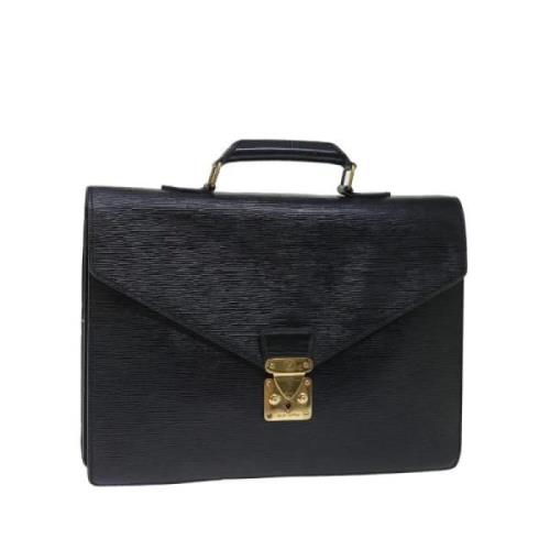 Pre-owned Leather louis-vuitton-bags Louis Vuitton Vintage , Black , D...