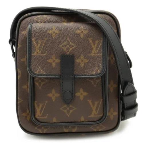 Pre-owned Canvas shoulder-bags Louis Vuitton Vintage , Brown , Dames