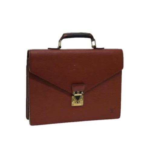 Pre-owned Leather louis-vuitton-bags Louis Vuitton Vintage , Brown , D...