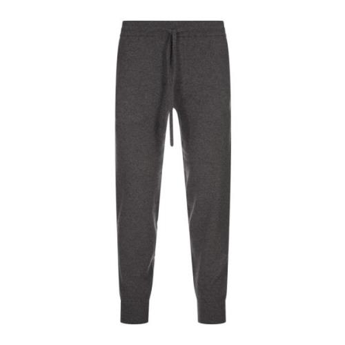 Slim-Fit Grijze Wolmix Joggers Vince , Gray , Heren