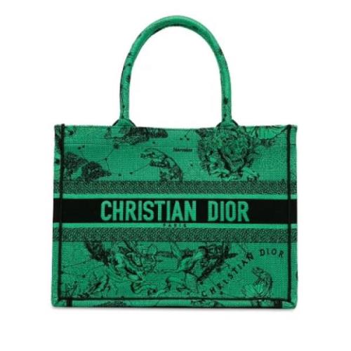 Pre-owned Canvas dior-bags Dior Vintage , Green , Dames