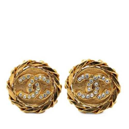 Pre-owned Metal chanel-jewelry Chanel Vintage , Yellow , Dames