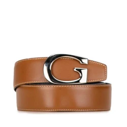 Pre-owned Leather belts Gucci Vintage , Brown , Dames