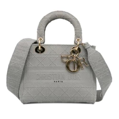 Pre-owned Canvas dior-bags Dior Vintage , Gray , Dames