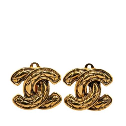 Pre-owned Metal chanel-jewelry Chanel Vintage , Yellow , Dames