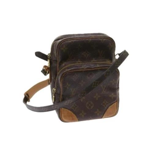 Pre-owned Canvas louis-vuitton-bags Louis Vuitton Vintage , Brown , Da...