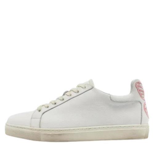 Pre-owned Leather sneakers Sophia Webster Pre-owned , White , Dames