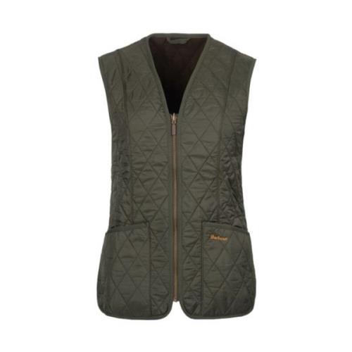 Warm Fleece Gilet met Zakken Barbour , Green , Dames